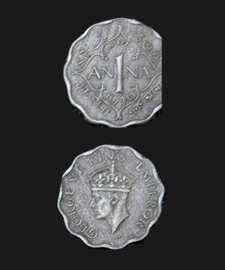 British India 1 Anna Coin King George VI Nickel-Brass