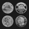 Canada 5 Cents Coin Set of 2 (Queen Elizabeth II 2011 and King Charles III 2024)