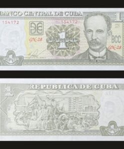 Cuba 1 Peso Banknote UNC 2017 Jose Marti