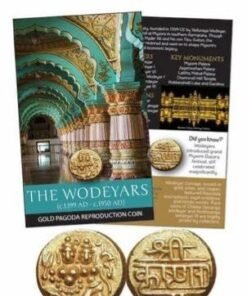 The Wodeyars Dynasty Gold Pagoda Reproduction Coin With Folder - ATM Card