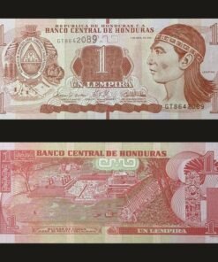 Honduras 1 Lempira Banknote UNC 2022 Chief Lempira Copan Ruins PWPW RARE