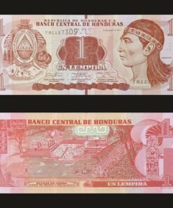 Honduras 1 Lempira Banknote UNC 2014 Chief Lempira Copan Ruins Oberthur RARE