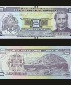 Honduras 2 Lempiras Banknote UNC 2022 Marco Aurelio Soto Amapala PWPW RARE