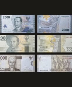 Indonesia 2000 Rupiah Banknote Set of 3 UNC (Three Different Designs)