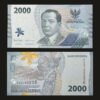 Indonesia 2000 Rupiah Banknote 2022 Mohammad Hoesni Thamrin Tari Piring UNC RARE