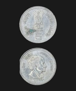 India 5 Rupees Cupronickel Coin Indira Gandhi 1917–1984 Commemorative