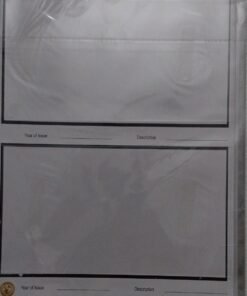 Set Of 5 White Refills With Sheet Protectors For Small Size FDC (2)
