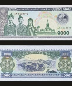 Laos 1000 Kip Banknote 2020 UNC Women Ethnic Groups Pha That Luang Cattle Herd RARE