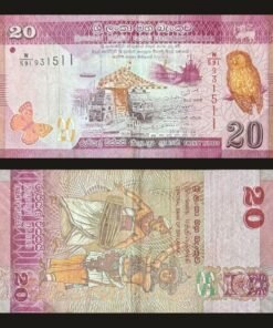 Sri Lanka 20 Rupees Banknote 2019 Colombo Port Serendib Scops Owl RARE