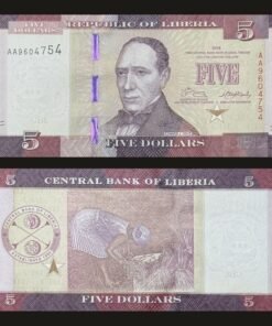 Liberia 5 Dollars Banknote 2016 UNC Edward J Roye Rice Harvest RARE