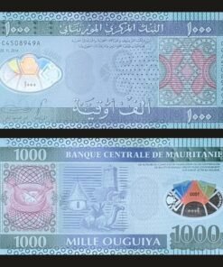 Mauritania 1000 Ouguiya Banknote 2014 UNC Camel Fish Chinguetti Minaret RARE