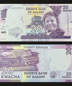 Malawi 20 Kwacha Banknote UNC 2020 Inkosi Ya Makhosi M'mbelwa II Machinga Teachers College RARE