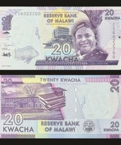 Malawi 20 Kwacha Banknote UNC 2020 Inkosi Ya Makhosi M'mbelwa II Machinga Teachers College RARE