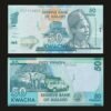 Malawi 50 Kwacha Banknote 2020 UNC Inkosi Ya Makhosi Philip Gomani II Kasungu National Park Elephants RARE