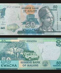 Malawi 50 Kwacha Banknote UNC 2020 Inkosi Ya Makhosi Philip Gomani II Kasungu Elephants RARE