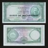 Mozambique 100 Escudos Banknote 1961 BNU Banco de Mocambique Overprint Aires de Ornelas UNC RARE