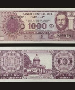 Paraguay 1000 Guaranies Banknote UNC 2002 Marshal Lopez 50th Anniversary