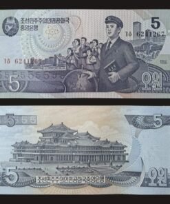 North Korea 5 Won Banknote UNC 1998 Schoolchildren and Grand People&rsquo;s Study House