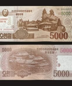 North Korea 5000 Won Banknote UNC 2013 Specimen Commemorative