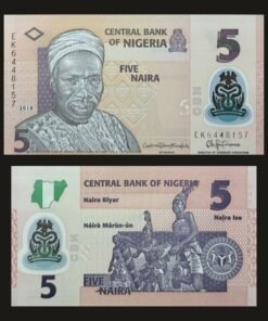 Nigeria 5 Naira Polymer Banknote UNC Tafawa Balewa Nkwa Dancers RARE