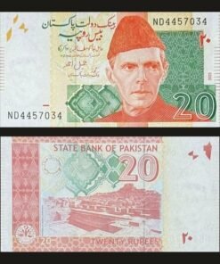 Pakistan 20 Rupees Banknote 2023 UNC Quaid-e-Azam Mohen-jo-Daro RARE