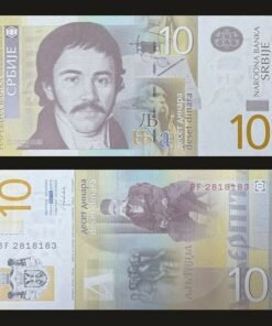 Serbia 10 Dinara Banknote 2013 UNC Condition Vuk Karadžić & First Slavic Congress RARE