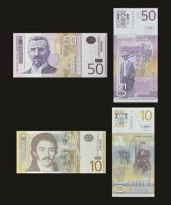 Serbia Banknote Set of 2 UNC (50, 10 Dinara)