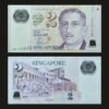 Singapore 2 Dollars Polymer Banknote Portrait Series Education Theme RARE