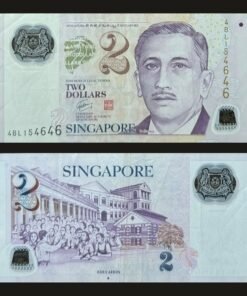 Singapore 2 Dollars Polymer Banknote Portrait Series Education Theme RARE