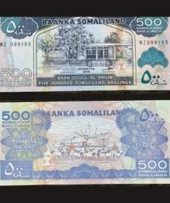 Somaliland 500 Shillings Banknote 2016 UNC Bank Building Livestock Ship RARE