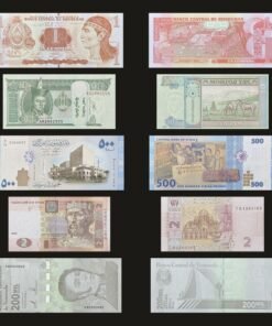 Starter Pack 5 Uncirculated World Banknotes 5 Different Countries Currency Collection Gift