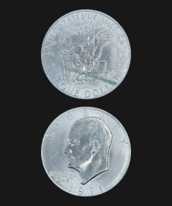 USA 1 Dollar Coin 1971 D Eisenhower Dollar Apollo 11 Eagle Moon Landing RARE