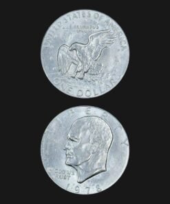 USA 1 Dollar Coin 1978 D Eisenhower Dollar Apollo 11 Eagle Moon Landing RARE