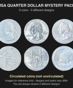 USA State Quarters Mystery Pack of 3 Random Coins