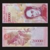 Venezuela 20000 Bolivares Banknote 2017 UNC Condition Simon Bolivar & Red Siskin Birds RARE
