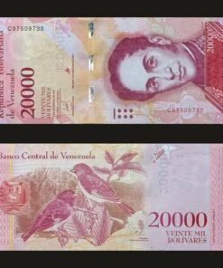 Venezuela 20000 Bolivares Banknote 2017 UNC Condition Simon Bolivar & Red Siskin Birds RARE