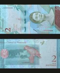 Venezuela 2 Bolivares Soberanos Banknote 2018 UNC Condition Josefa Camejo & Yellow-headed Parrot RARE
