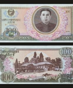 North Korea 100 Won Banknote 1978 UNC Condition Kim Il-sung & Mangyongdae Birthplace RARE