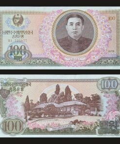 North Korea 100 Won Banknote 1978 UNC Condition Kim Il-sung & Mangyongdae Birthplace RARE